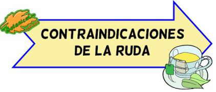 contraindicaciones de la ruda