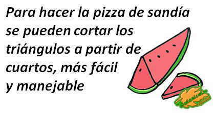 receta pizza de sandia como preparar