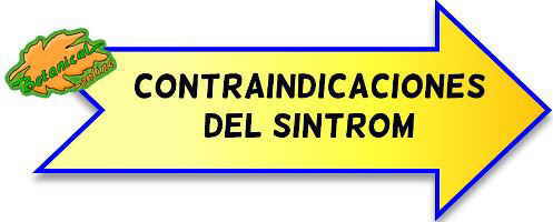 contraindicaciones sintrom warfarina