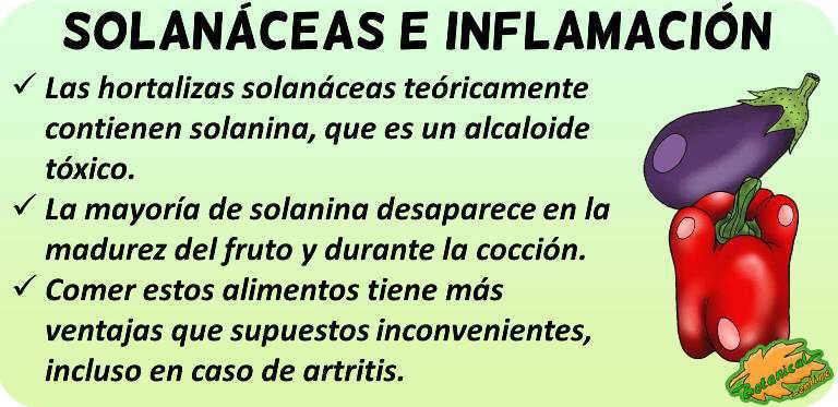 solanaceas inflamacion artritis