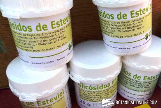 edulcorante de stevia