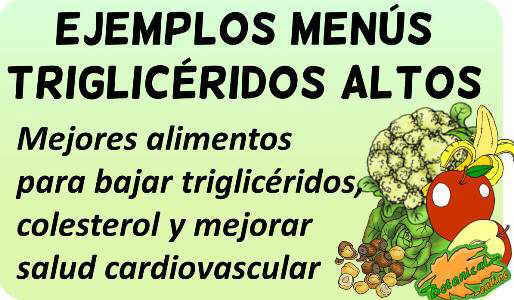 Menú semanal para bajar los triglicéridos altos – Botanical-online