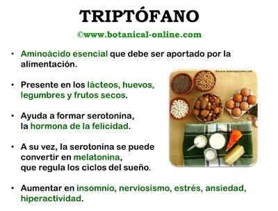 Propiedades triptófano 