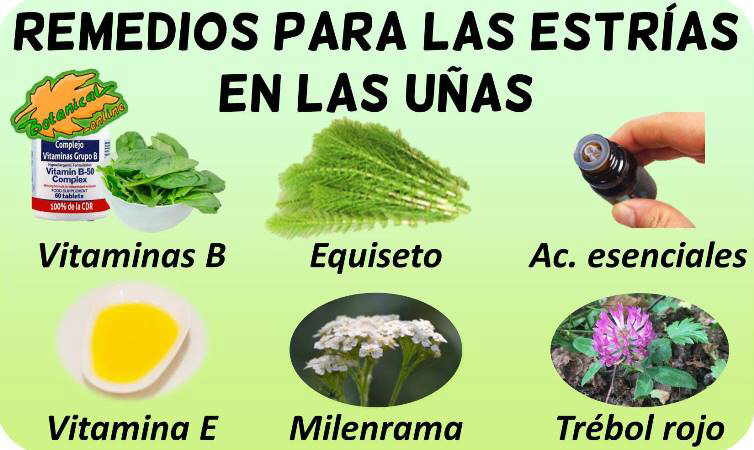 tratamiento natural estrias uñas con plantas medicinales