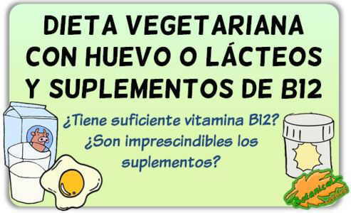 dieta vegetariana suplementos deficit vitamina b12