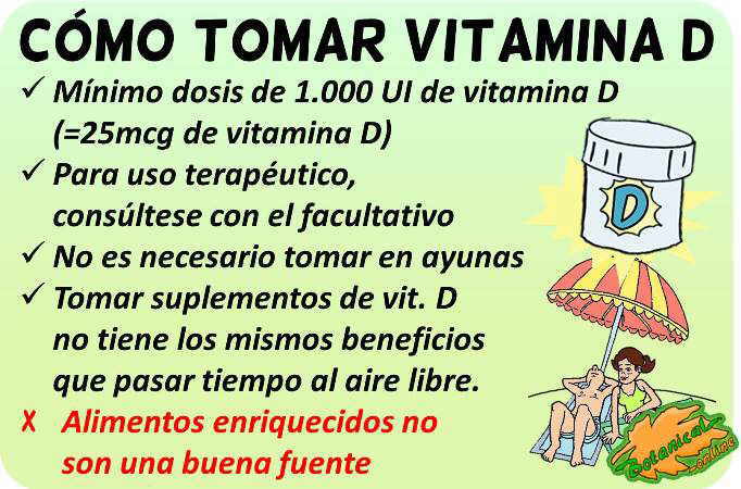 vitamina d como tomar suplementos