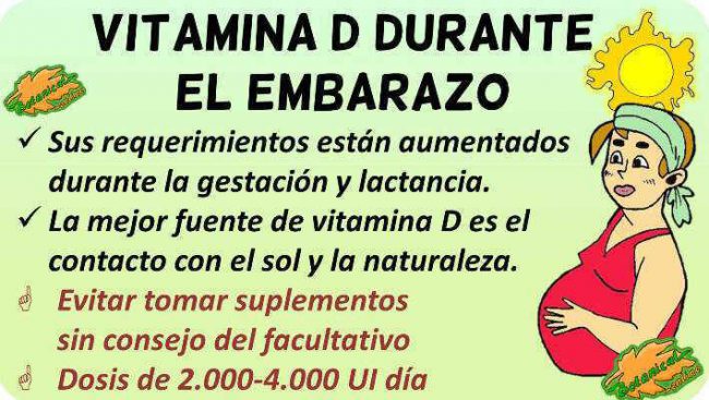 vitamina d embarazo suplementos