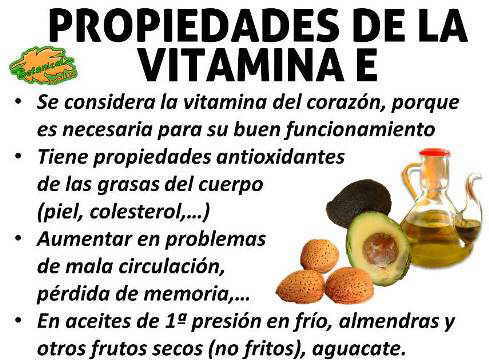 Propiedades de la vitamina E