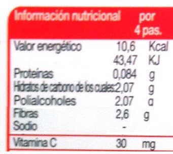 etiqueta suplemento vitamina C