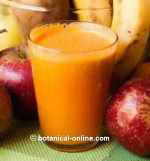 zumo de zanahoria para la dieta de la leucemia