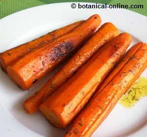 Zanahorias glaseadas con romero