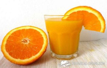 homemade orange juice